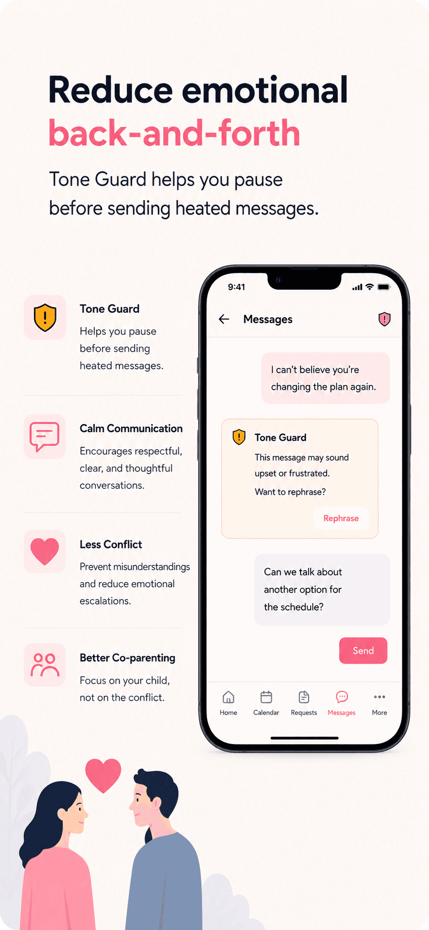 Tone Guard keeps messages calm
